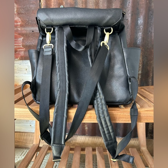 Freshly Picked Black leather Backpack Gold hardware - Picture 4 of 8